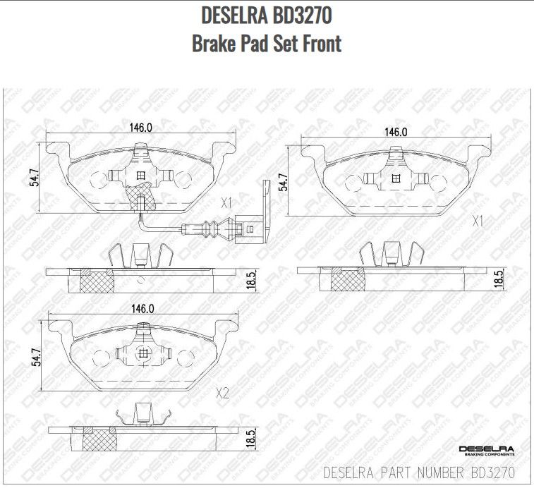 Brake Pad Set Front
