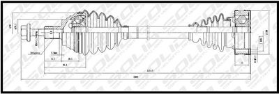 VW Golf 5 2.0FSi/ Audi CV Shaft -SOLID -CVSVW8575