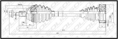 VW Golf 5 2.0FSi/ Audi CV Shaft -SOLID -CVSVW8576
