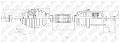 VW/ Audi RH CV Shaft -SOLID -CVSVW8002