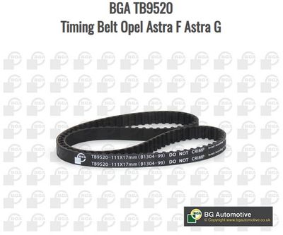 CHEV UTILITY TIMING BELT - BGA - TB9520