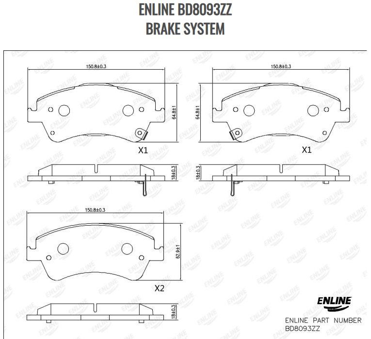 ENLINE BD8093ZZ BRAKE SYSTEM