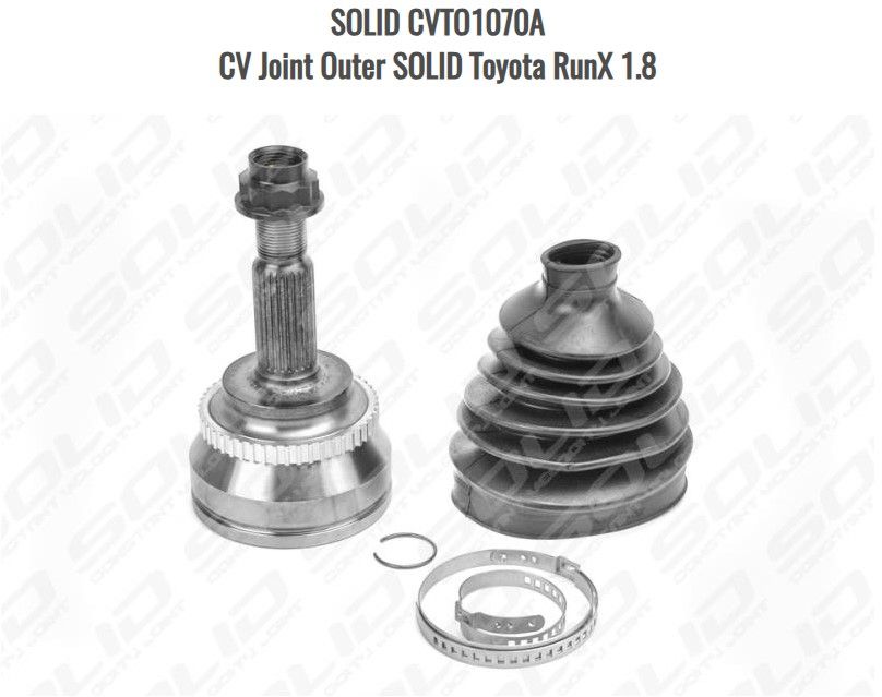 SOLID CVTO1070A CV Joint Outer SOLID Toyota