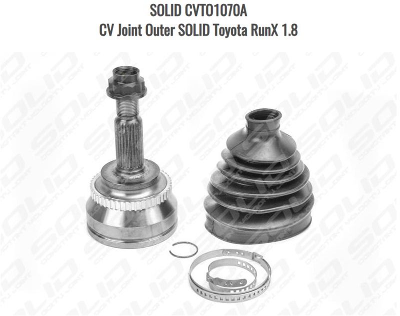 SOLID CVTO1070A CV Joint Outer SOLID Toyota