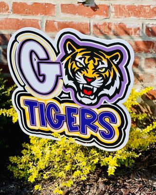 Tigers: Go Tigers Yard Sign