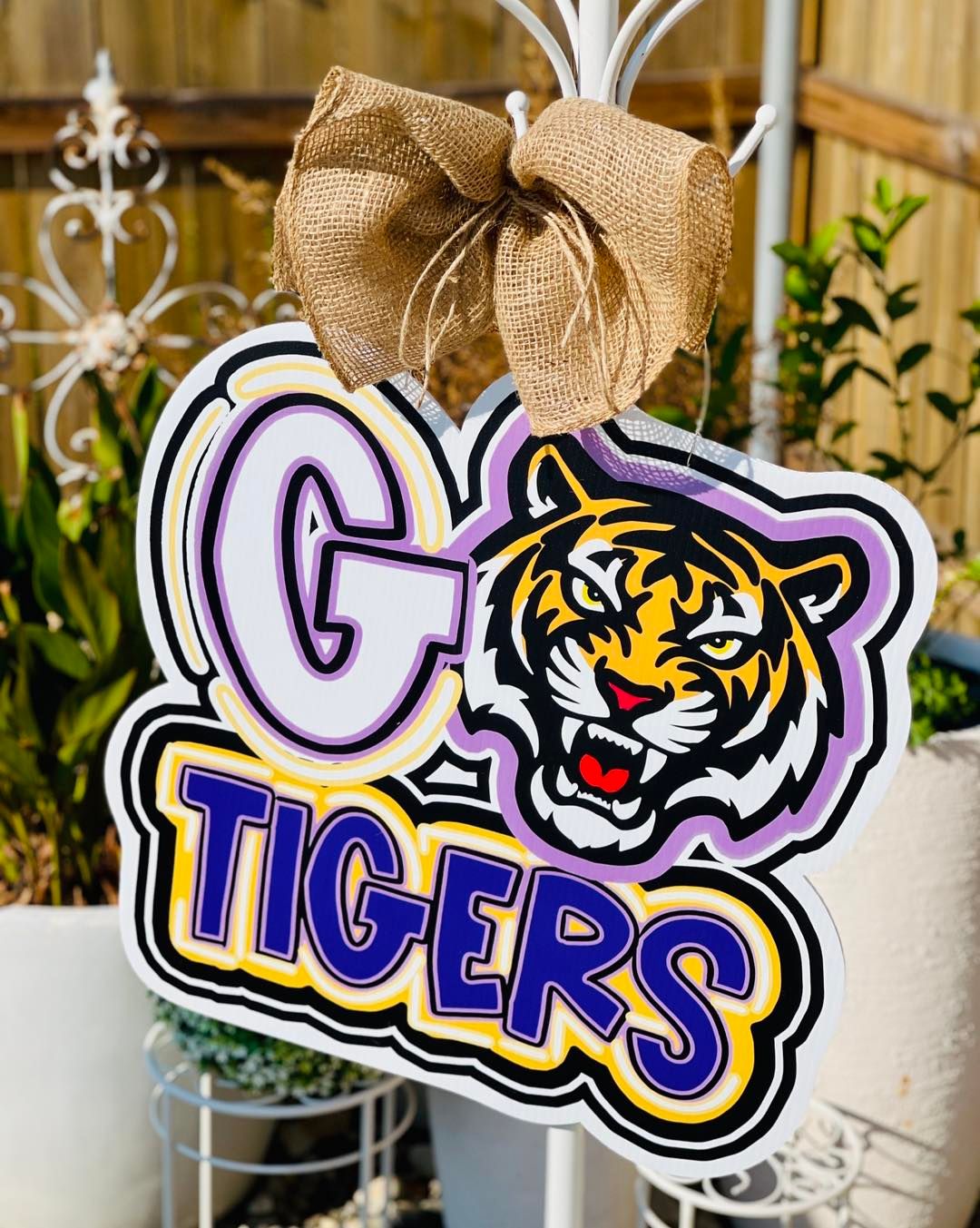 Go Tigers Door Hanger