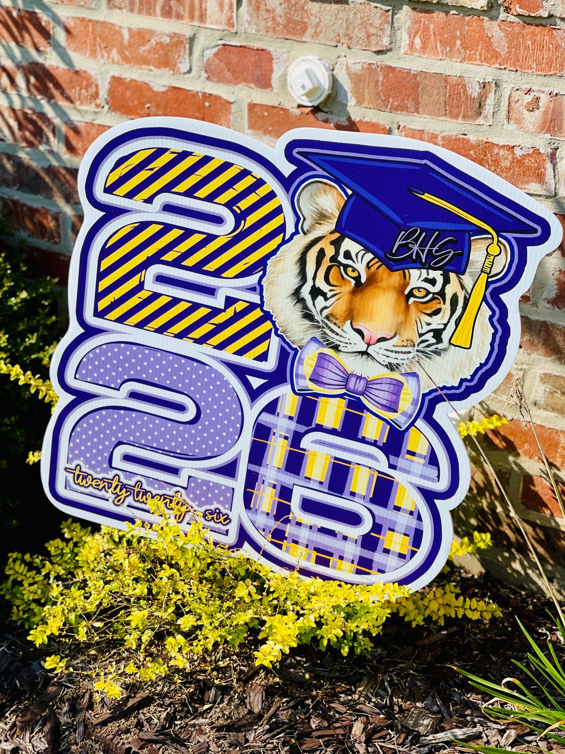 Class of 2026 Tiger Graduation Yard Sign