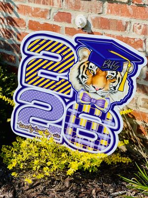 Tigers: Class of 2026 Tiger Graduation Yard Sign
