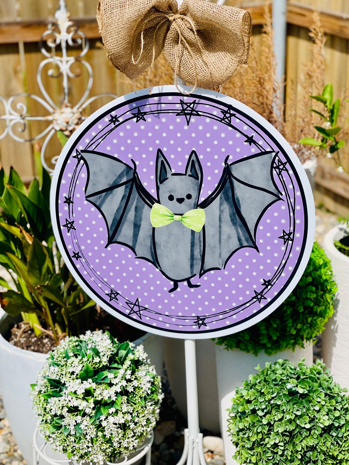 Spooky Cute Bat Door Hanger