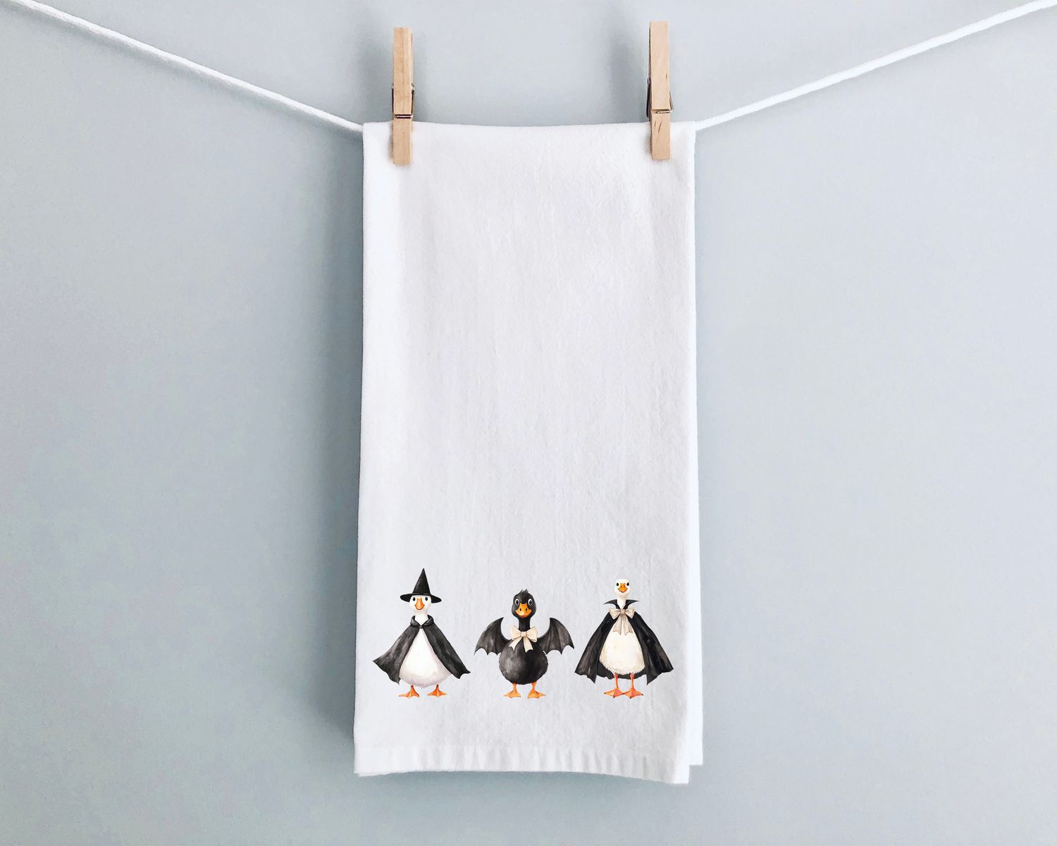 Spooky Goose Tea Towel
