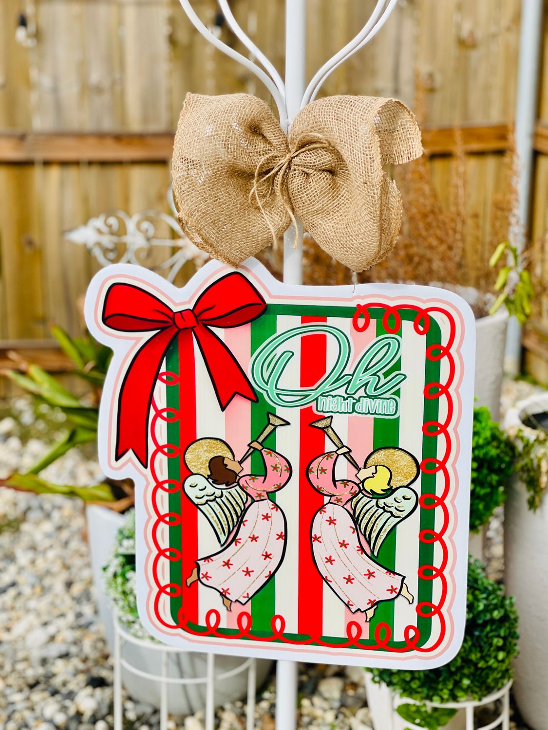 Christmas: 🎺 O Holy Night Divine Door Hanger 🎺