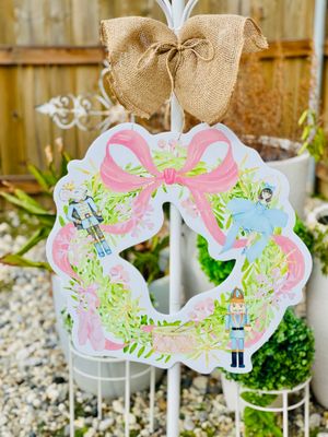Christmas: ​Nutcracker Ballet Wreath Door Hanger