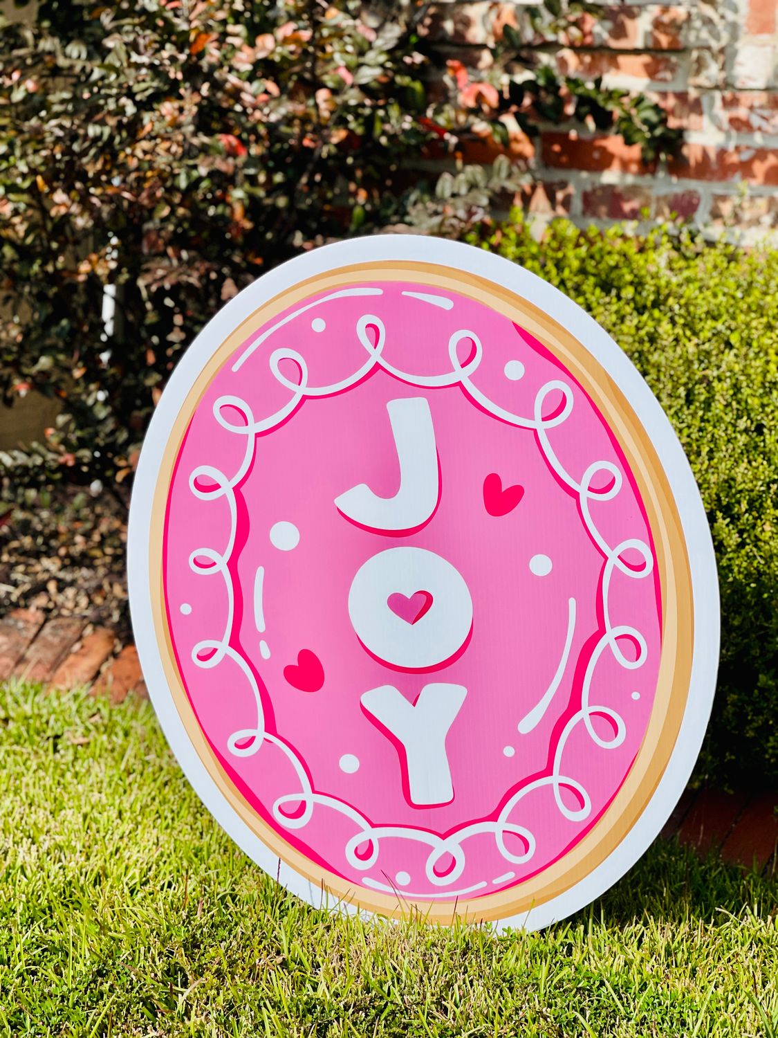 Christmas: Sugar Cookie “JOY” Yard Sign