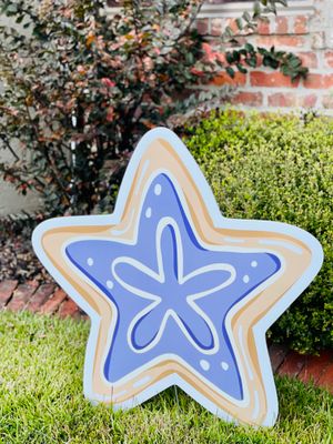 Christmas: Sugar Cookie Star Yard Sign