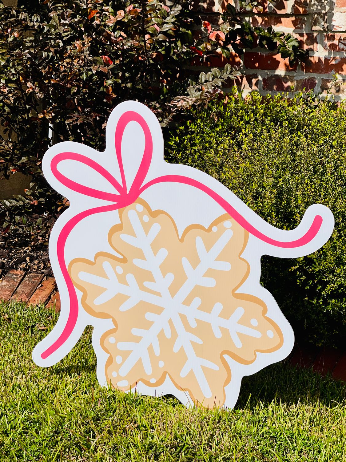 Christmas: Sugar Cookie Snowflake Yard Sign