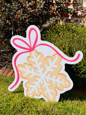 Christmas: Sugar Cookie Snowflake Yard Sign