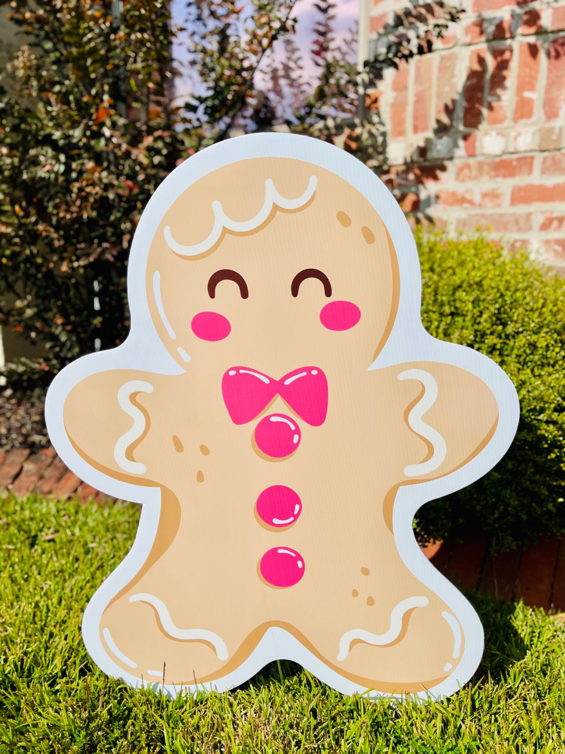 Christmas: Sugar Cookie Gingerbread Yard Sign