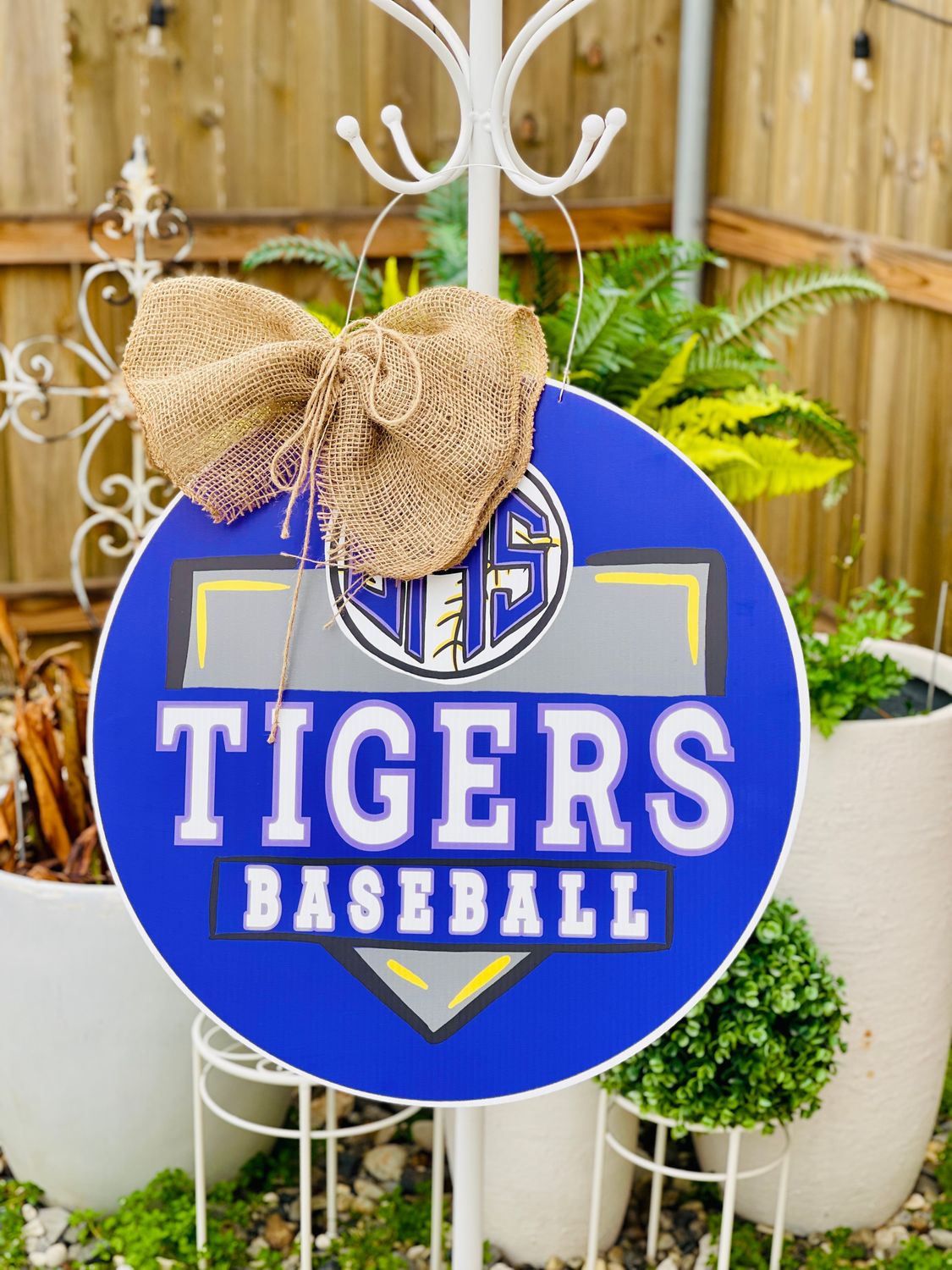 Tigers Baseball Door Hanger