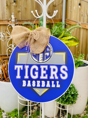 Tigers Baseball Door Hanger