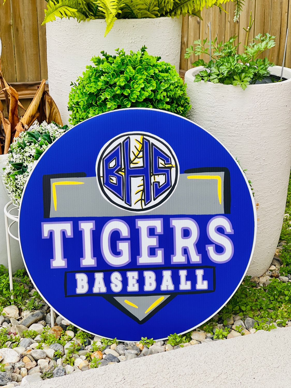 Tigers Baseball Yard Sign