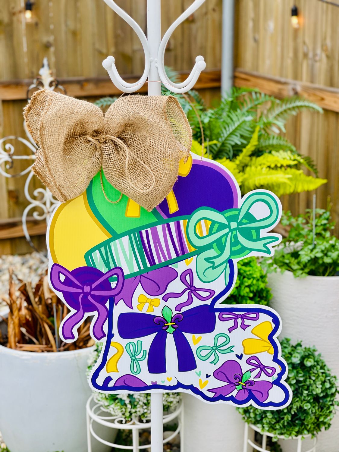 Mardi Gras: Louisiana Jester Bow