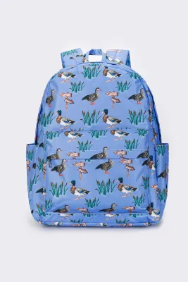 Backpack: Boys Blue Duck Print