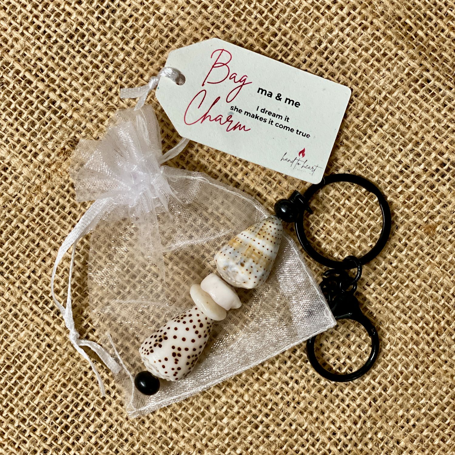 Shell Bag Charm/Keychain (3)