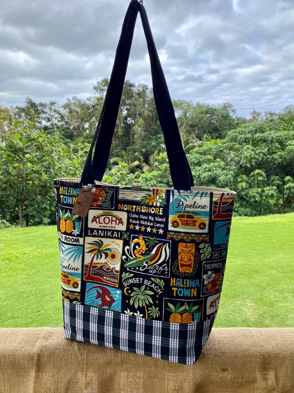 "Kekai" Hula Tote Bag