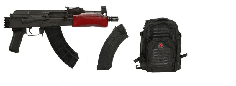 Century Arms Mini Draco Pistol and Backpack 7.62 x 39mm Warehouse