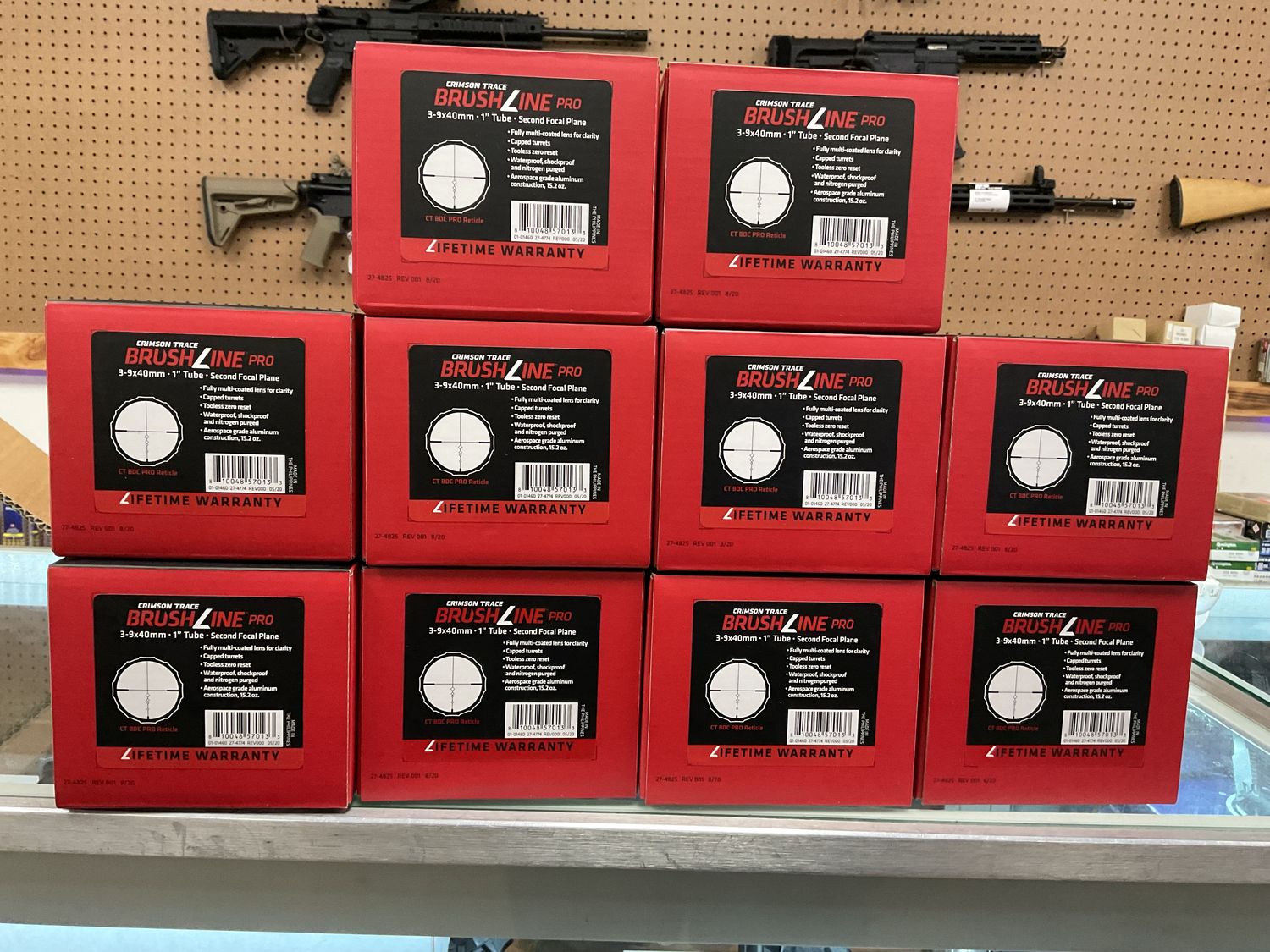 Crimson Trace Brushline Pro 3-9x40mm 1” Tube Second Focal Plane