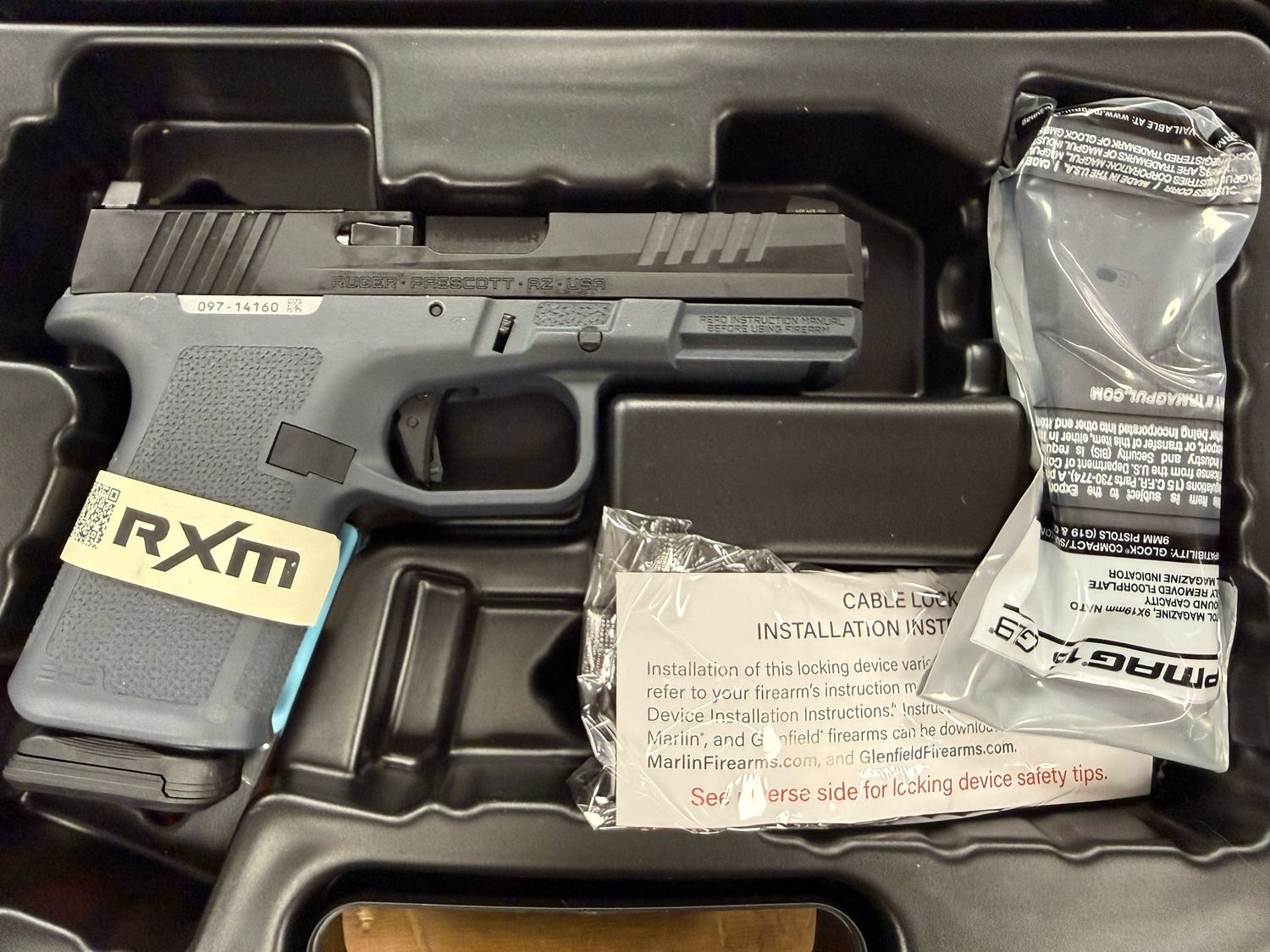Ruger RXM 9x19 New