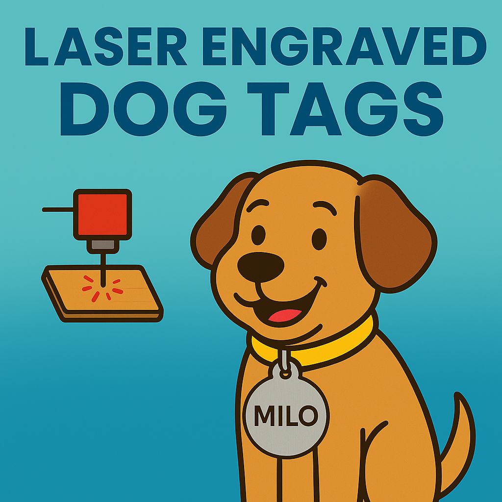 Laser Engraved Dog Tag