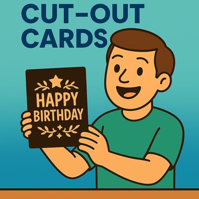 Custom Cut-out Greeting Cards