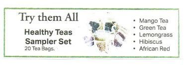 Healthy Teas Samper Set 20 Tea Bags