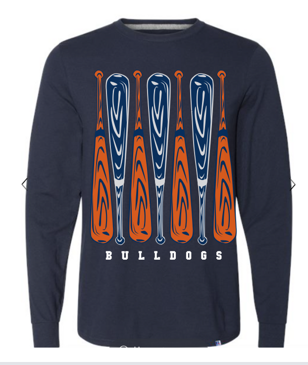 Bulldog Bat Long Sleeve Shirt