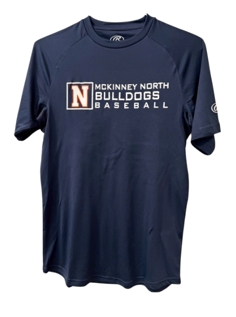 Rawlings Drifit Bulldog Baseball N Shirt