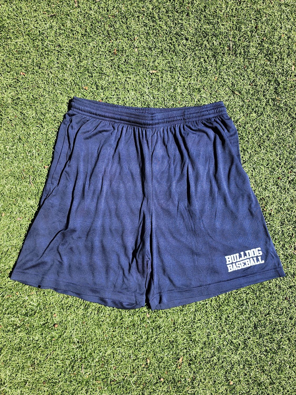 Bulldog Baseball Shorts with Pockets