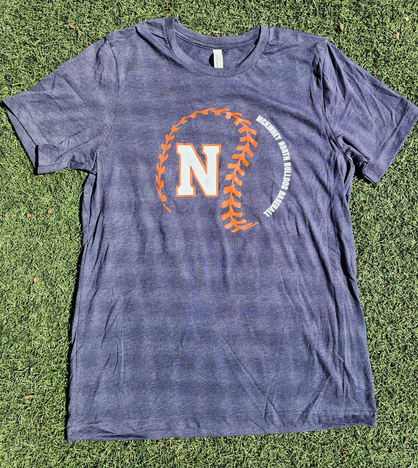 Bella & Canvas Bulldog Baseball Short Sleeve Shirt