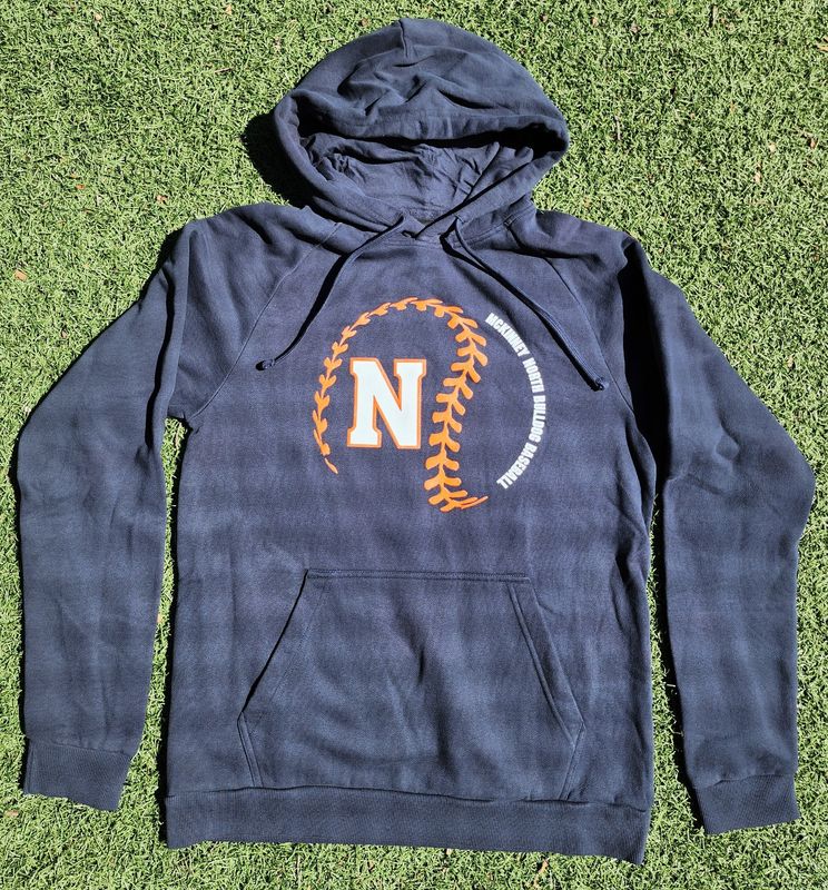 District Softstyle Fleece Bulldog Baseball Hoodie