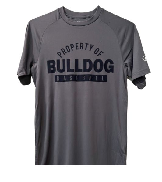 Rawlings Drifit Property of Bulldog Baseball Shirt