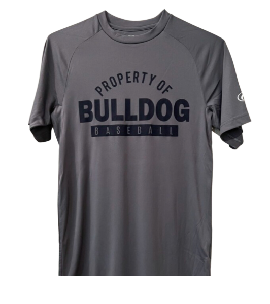 Rawlings Drifit Property of Bulldog Baseball Shirt