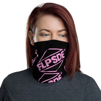 FLPSDE Classic Neck Gaiter/Mask - Black/Pink