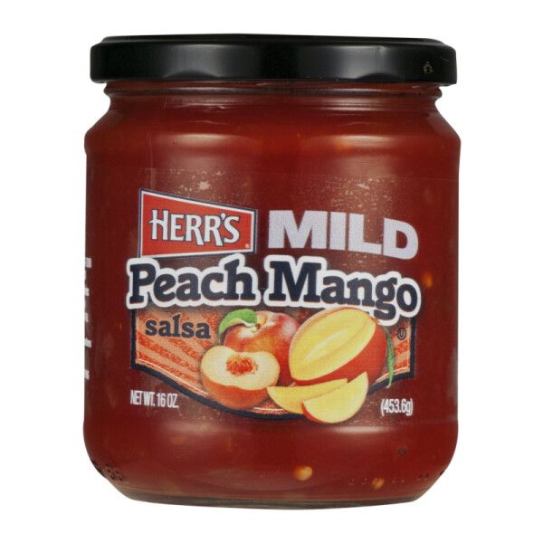 Herr&#39;s Mild Peach Mango Salsa 16 oz , 454g