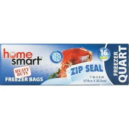 Home Smart Food &amp; Storage Bags &quot;Freezer Bags&quot; 16pcs 7*8in