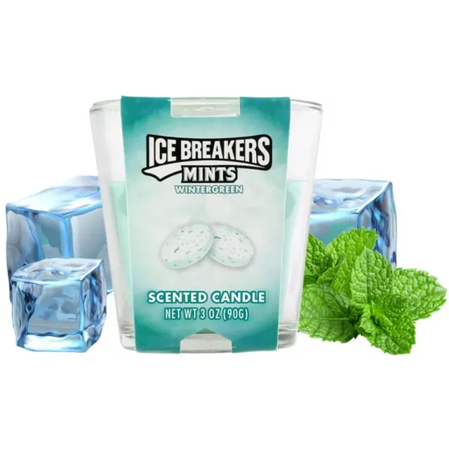 Ice Breakers Minta Wintergreen Candle 3 oz, 90 g