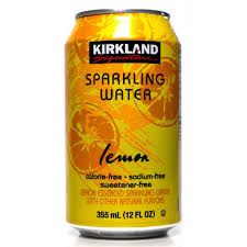 Krikland Signature Sparkling Water Lemon, 355ml
