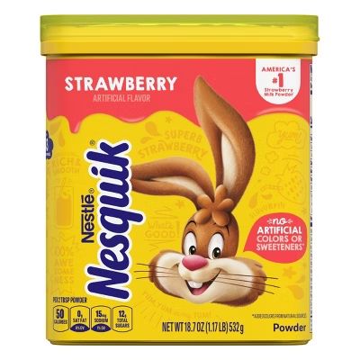 Nesquik Powder Strawberry No Sugar 453.5 g,16 oz