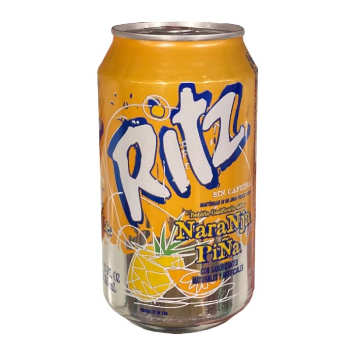 Ritz Orange Pineapple Naturally &amp; Artificially Flav Soda Drink 355ml