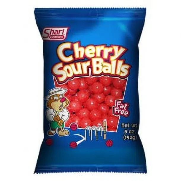 Shari Candies Cherry Sour Balls Fat Free