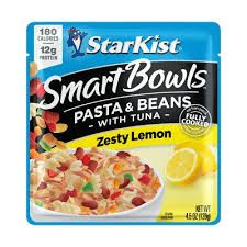 Starkist Smart Bowls Pasta &amp; Beans with Tuna Zesty Lemon 128g